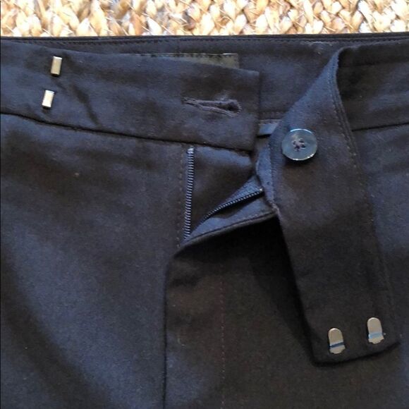 EUC Banana Republic Crepe Wide Leg Pants Black 10 - Picture 4 of 8